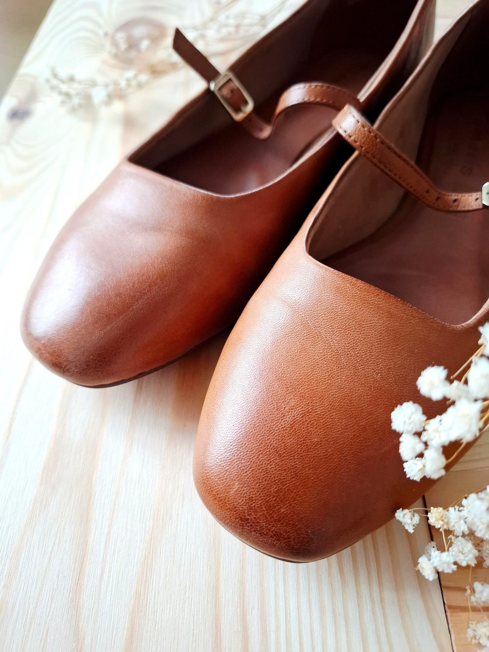 Tamaris – Zapatos Mary Jane para bebé en cuero camel – talla 40 – estado nuevo 🤎 – photo 7